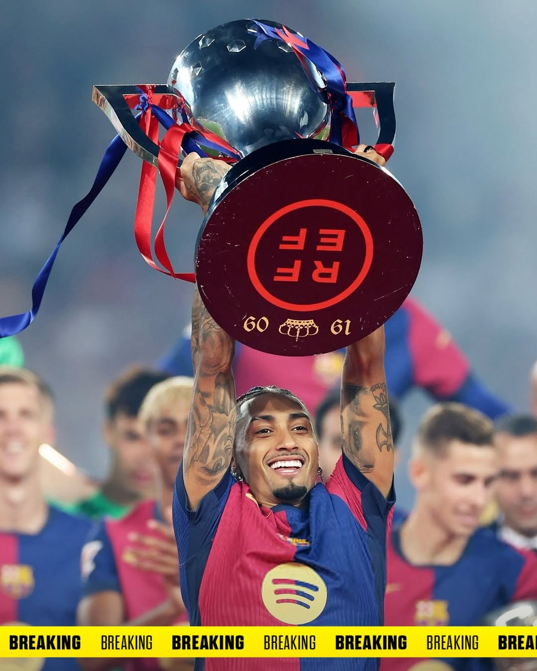 Here we go！罗马诺：巴萨与拉菲尼亚续约至2028年，赛季34球25助